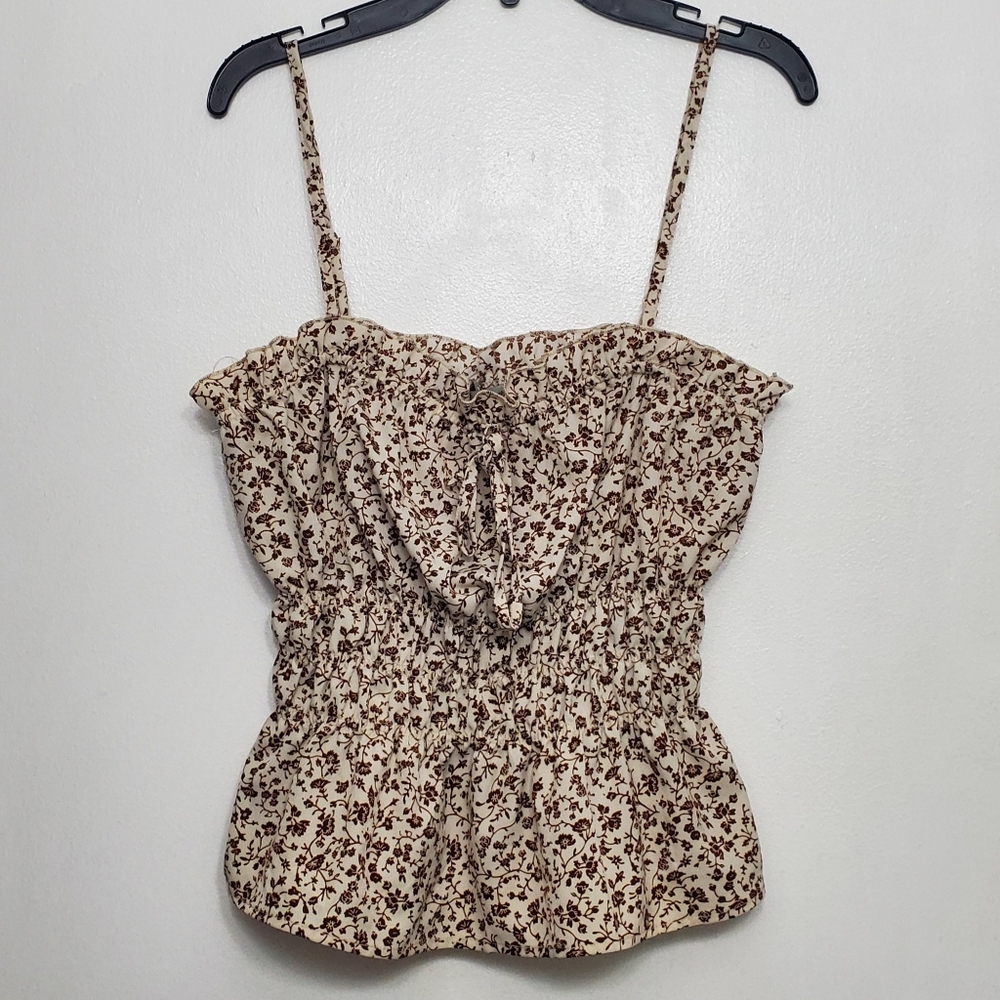 Papaya Floral Print Women's Tank Top